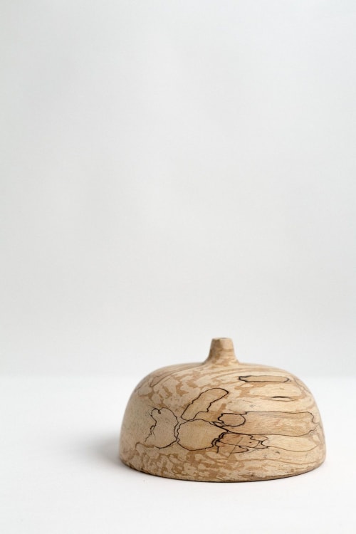 Ruhi vase in spalted beech | Vases & Vessels by Pooja Pawaskar