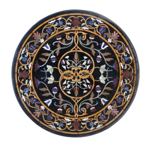 Black marble table, side table, coffee table, tabletop | Tables by Innovative Home Decors