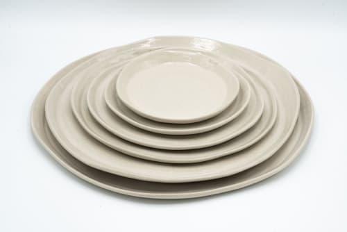 Range of tableware in off white. Plates, cups, bowls,... | Dinnerware by Charlotte Ceramics | Private Residence in Ibiza
