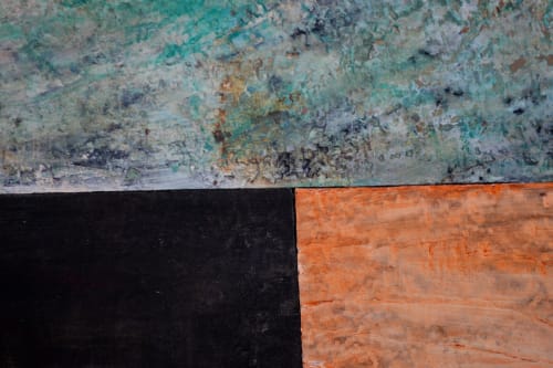 Three Panel (Color Field Series) | Oil And Acrylic Painting in Paintings by Barry Namm Art