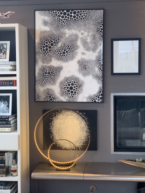 Infinity Dots | Paintings by Catherine Détraves | Private Residence - Manhattan Beach, CA in Manhattan Beach