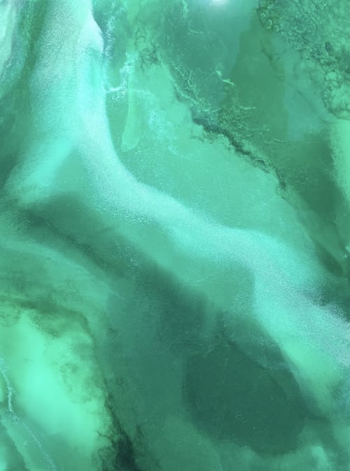 Emerald Delight | Oil And Acrylic Painting in Paintings by Art By Skevi | The Wellness Hub by Emma James in Berkhamsted