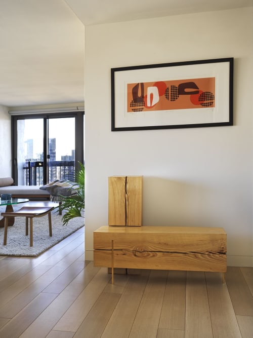 Wood Bench | Benches & Ottomans by Pelle | Private Residence, New York in New York