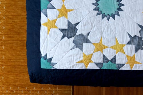 Custom Queen-size Quilt | Linens & Bedding by Construction Lines | Seattle, WA in Seattle