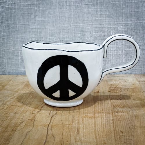 Peace Cup | Cups by Dolcezza Pottery