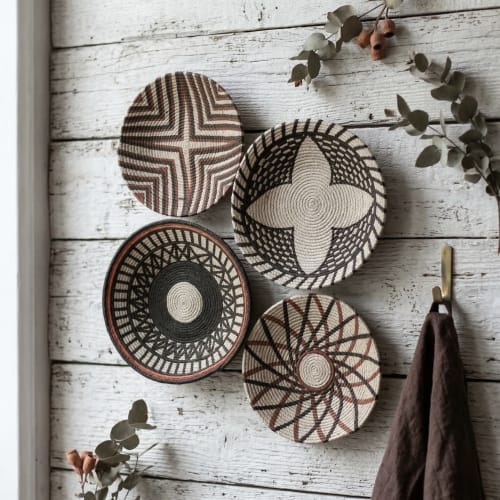 Set of 4 Boho Wall  Plate Decor | Decorative Plate in Decorative Objects by Sarmal Design
