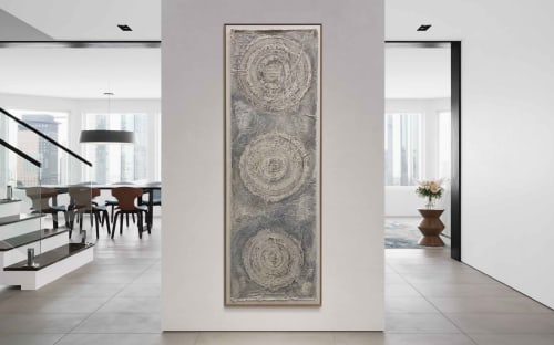 Circles C7224 A | Mixed Media by Michael Denny Art, LLC