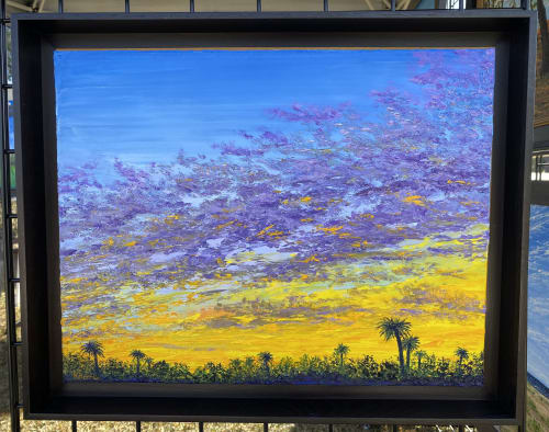 Sunset Palms | Paintings by Kristin Pierre Art
