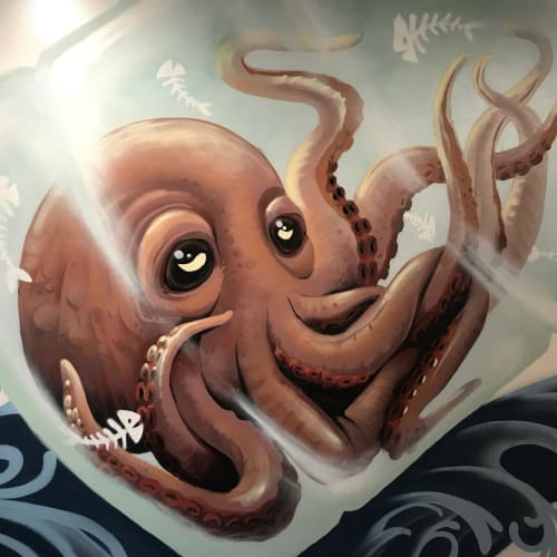 ‘Octopus’ Mural | Murals by Daniel Velasquez | The Midway in San Francisco