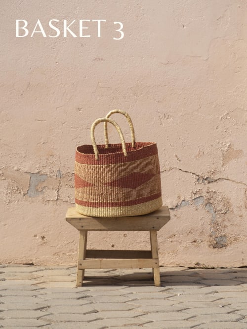 Natural Fiber Floor Soro Basket 3 | Storage by AKETEKETE