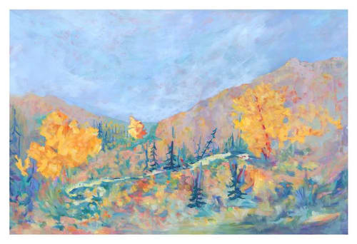 Giclée print of Stove Prairie Road | Paintings by Jessica Marshall / Library of Marshall Arts