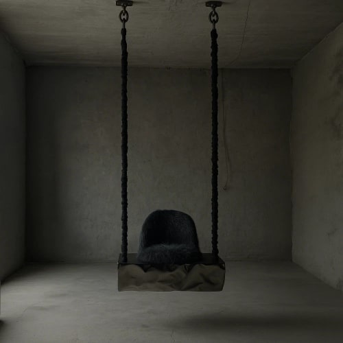 Suspended Steel Swing Seat — Tronco, Nitush Aroosh | Chairs by Nitush Aroosh