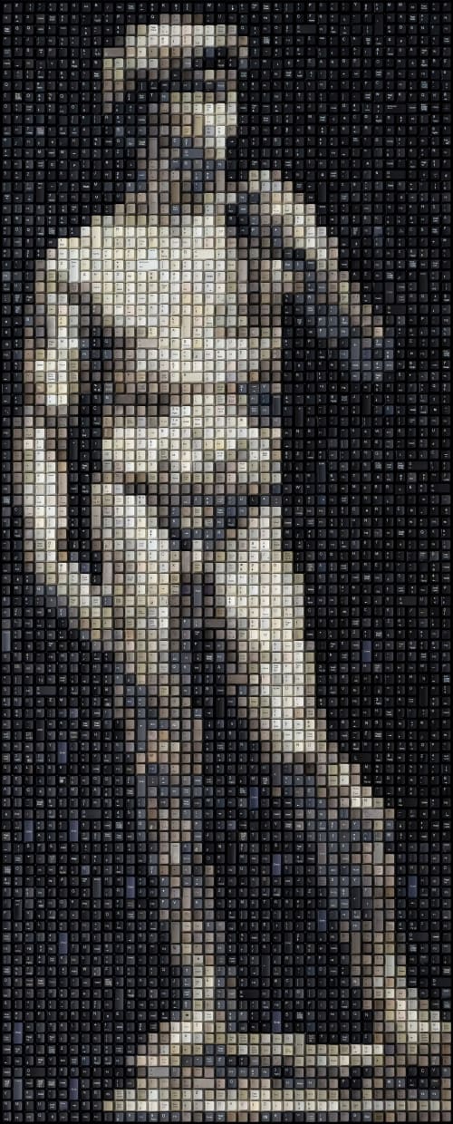 David | Mixed Media by Erik Jensen Art
