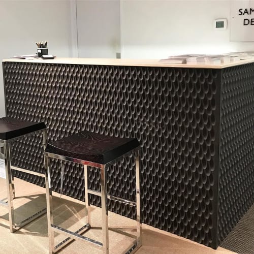 Drop Wall Panel - Black | Wall Treatments by Amorph | Allan Knight & Associates in Dallas