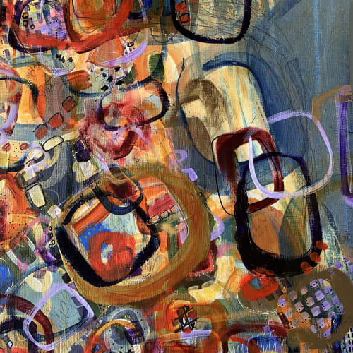 My Old Lee Jeans | Oil And Acrylic Painting in Paintings by Darlene Watson Abstract Artist