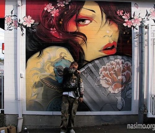 Dutchman Tattoo Mural | Street Murals by ART BY NASIMO | Dutchman Tattoos in Burnaby