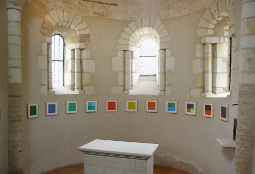 Chapelle de Beaulieu sur Layon | Oil And Acrylic Painting in Paintings by Vincent Lemaitre