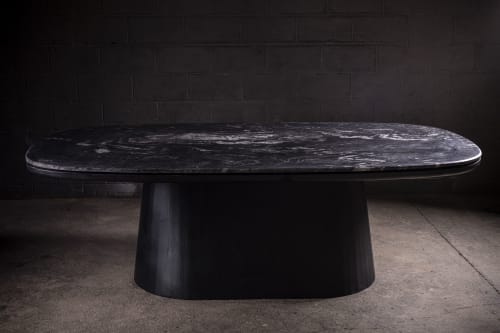 Marmol Negro Dining Table | Tables by Aeterna Furniture