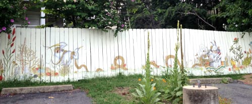 Little Rock Garden Fence | Murals by Katherine Rutter | The Bernice Garden in Little Rock