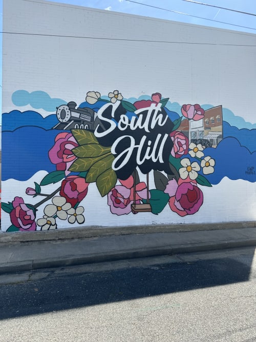 South Hill, VA Interactive Mural | Street Murals by Girls Who Paint Murals