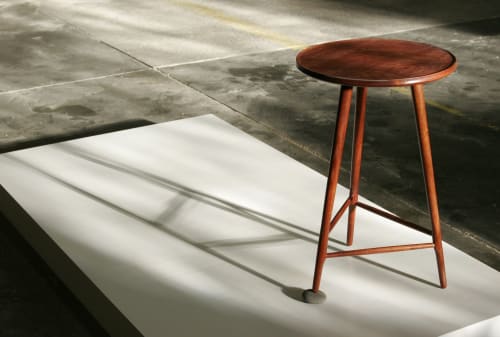 Stone Foot Tea Table | Tables by Long Grain Furniture | Private Residence - Omaha, NE in Omaha