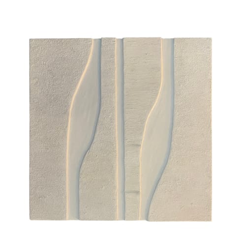 Midcentury Modern Relief Painting | Paintings by Intuitive Arts Shop