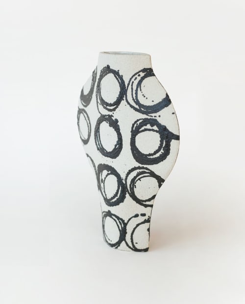 Ceramic Vase ‘Dripping Rounds’ | Vases & Vessels by INI CERAMIQUE