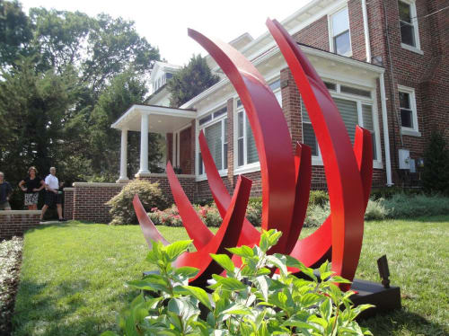 Balance at 45°- Garden sculpture | Sculptures by Alex Kveton