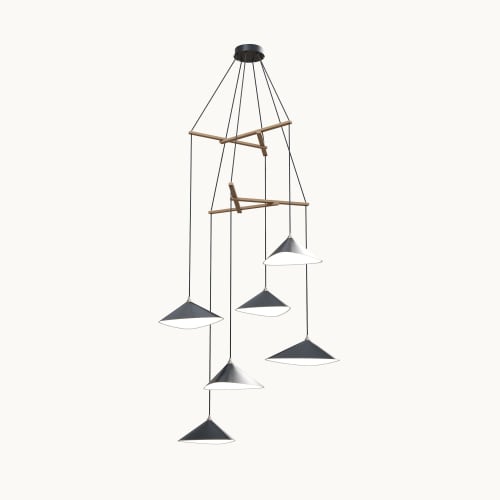 Emily V6 Pendant Light – Anthracite Semi-Matte | Pendants by MOSS Objects