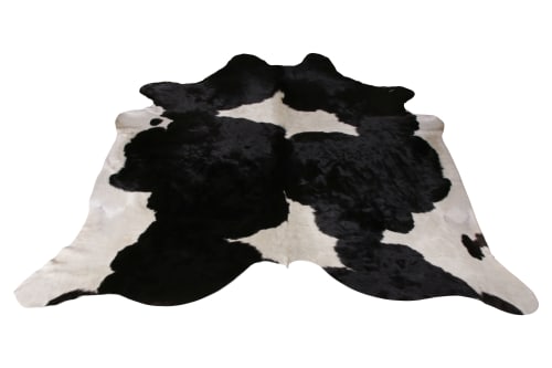 Rug & Kilim’s Contemporary Cowhide Rug in Black and White | Rugs by Rug and Kilim
