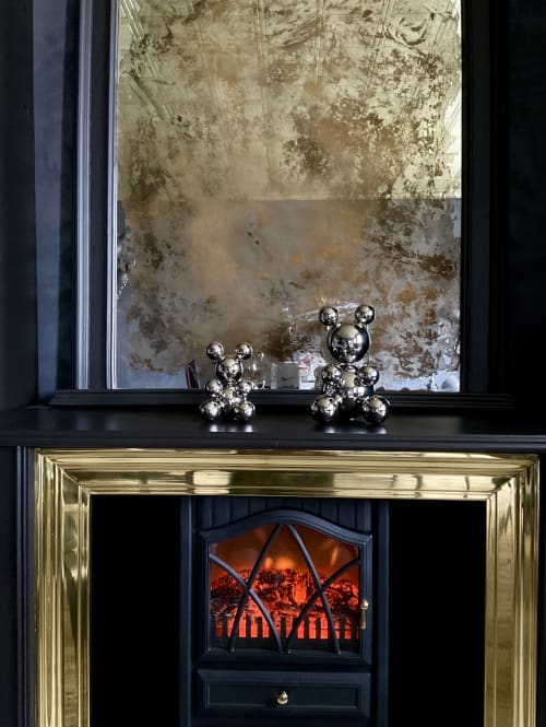 Stainless Steel Bear Brother Sculpture | Sculptures by IRENA TONE