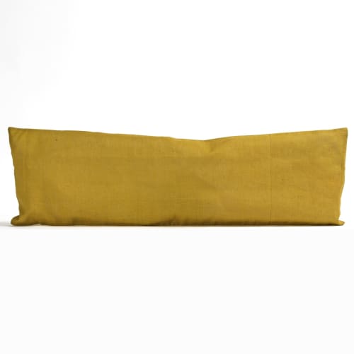 "Natus" hand-painted 100% silk cushion cover | Pillows by Natalia Lumbreras