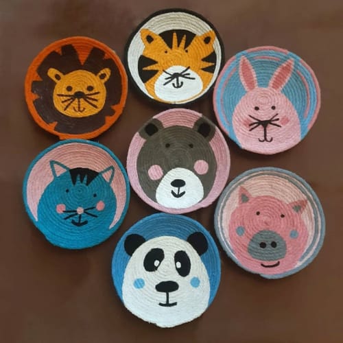 7 Pieces Wall Plates for Children and Babies Room Decor | Ornament in Decorative Objects by Sarmal Design