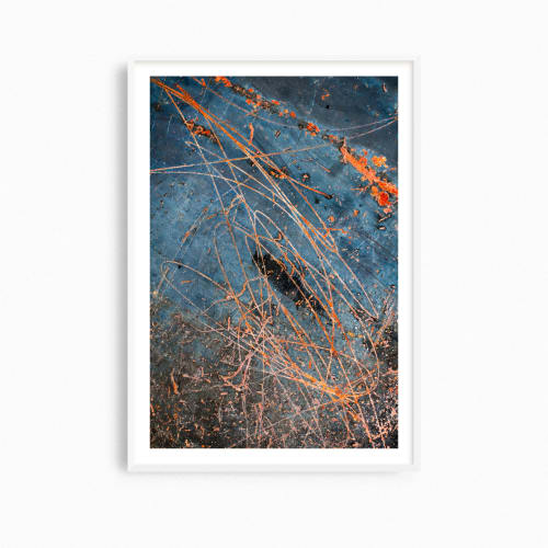 Abstract industrial art, 'Rust Signature' photography print | Photography by PappasBland