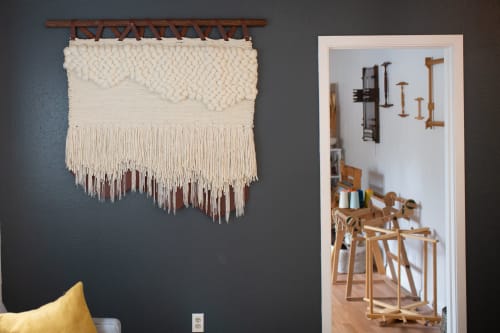 Tindall | Wall Hangings by Keyaiira | leather + fiber | Dr. Michael Cantwell MD in San Francisco