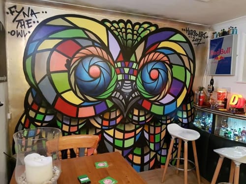 Bar owl | Murals by HarpoArt