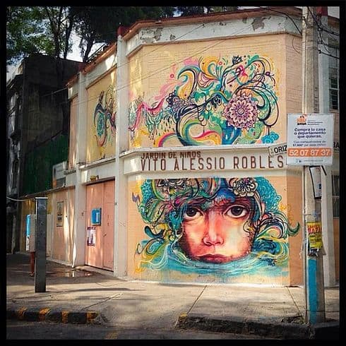 Jardin De Ninos - Vito Alessio Robles Mural | Street Murals by Tellaeche | Jardín de Niños Vito Alessio in Ciudad de México