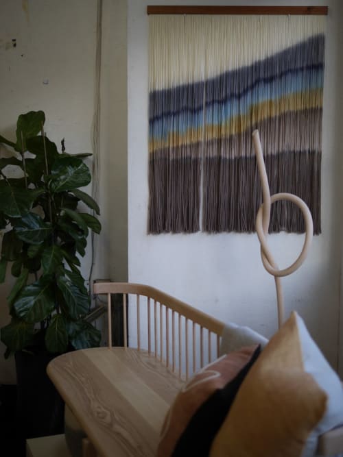 "Sparrow" - Modern Fiber Wall Hanging | Wall Hangings by Inspire By Kelsey (Kelsey Cerdas Art) | Wescover Gallery at West Coast Craft SF 2019 in San Francisco