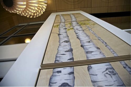 Randall Children's Hospital Giving Trees | Paintings by Open Eye Art | Randall Children's Hospital at Legacy Emanuel in Portland