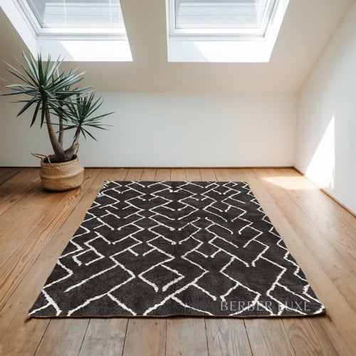 Black and White Rug – Handmade Moroccan rug | Rugs by Berber Luxe
