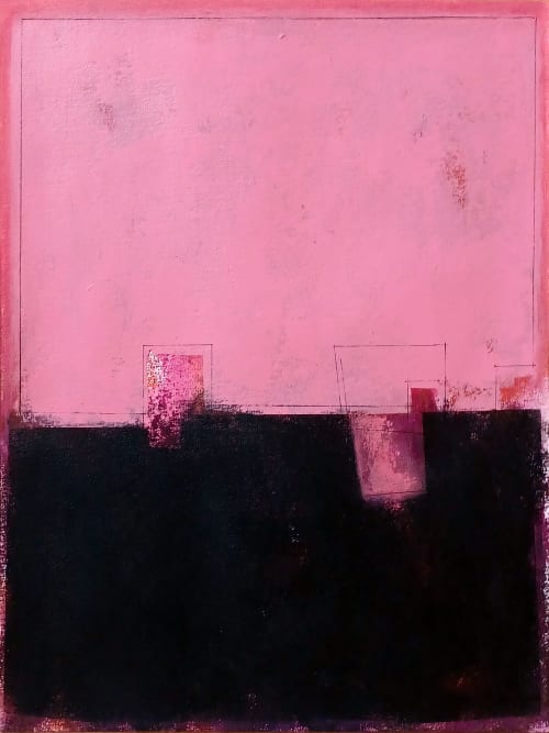 Pink composition | Paintings by Luis Medina