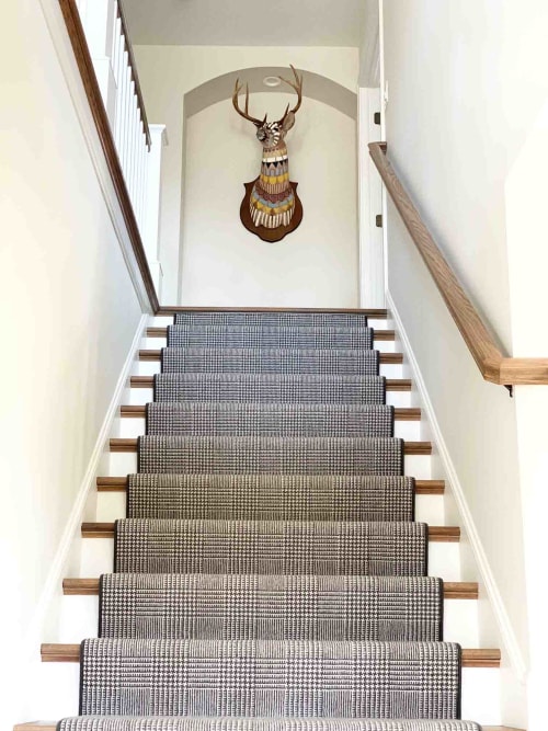 Hand-Painted Taxidermy Deer | Wall Sculpture in Wall Hangings by Cassandra Smith