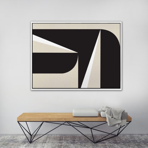 Abstract Black & White Graphic No. 2 | Paintings by Nicolette Atelier