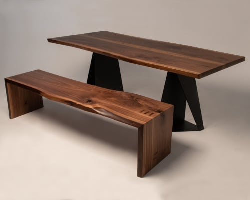 American Black Walnut Waterfall Bench By Wicked Mata Seen At Private Residence United Kingdom Wescover