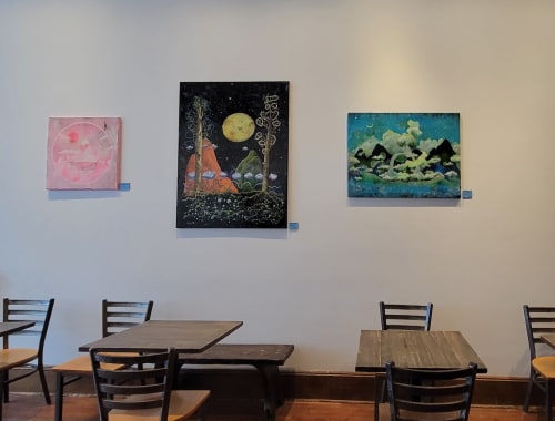 Pink Mountain | Prints by Sarah Stivers | Red e Café Gallery in Portland