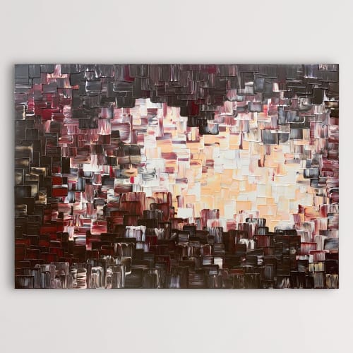 Chocolate and Cherry (SOLD) | Oil And Acrylic Painting in Paintings by Alessia Lu