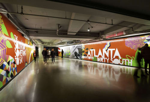 The People's Entrance | Murals by Stacie Rose | State Farm Arena in Atlanta