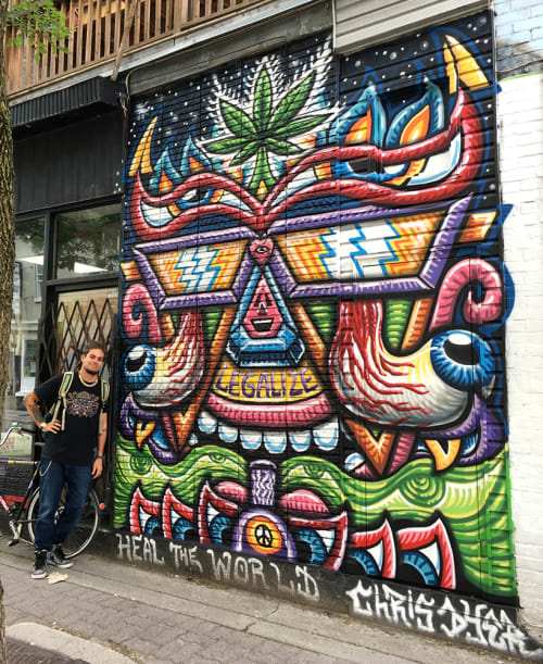 Utopia Healer | Street Murals by Chris Dyer | Utopia in Montréal