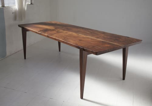 84" Oslo Dining Table in Oregon Walnut by Studio Moe | Tables by Studio Moe