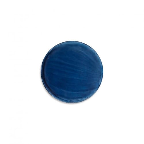 MATTE INDIGO ORB | Mixed Media by Kim Fonder